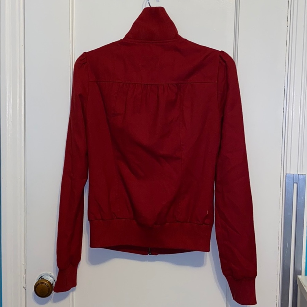 Red fall jacket - Picture 2 of 4